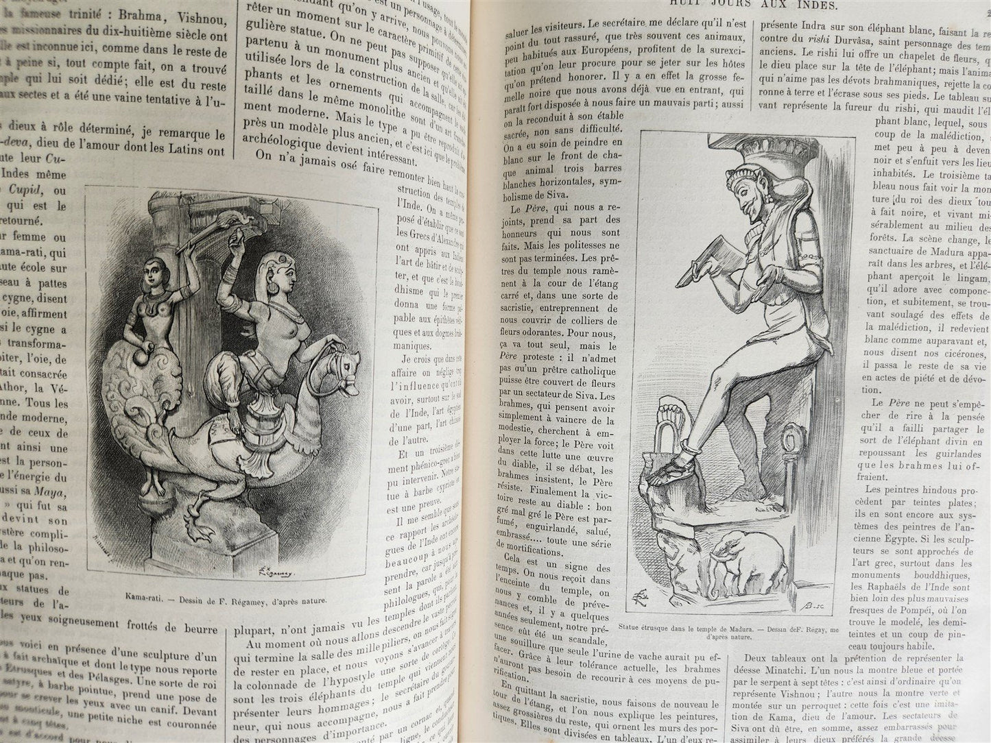 1885 HISTORY of VOYAGES ILLUSTRATED antique CHILE TUNISIA POLYNESIA INDIA