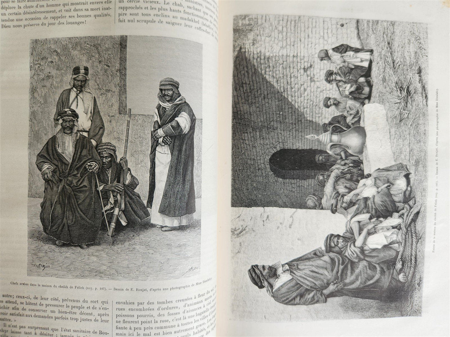 1885 HISTORY of VOYAGES ILLUSTRATED antique CHILE TUNISIA POLYNESIA INDIA