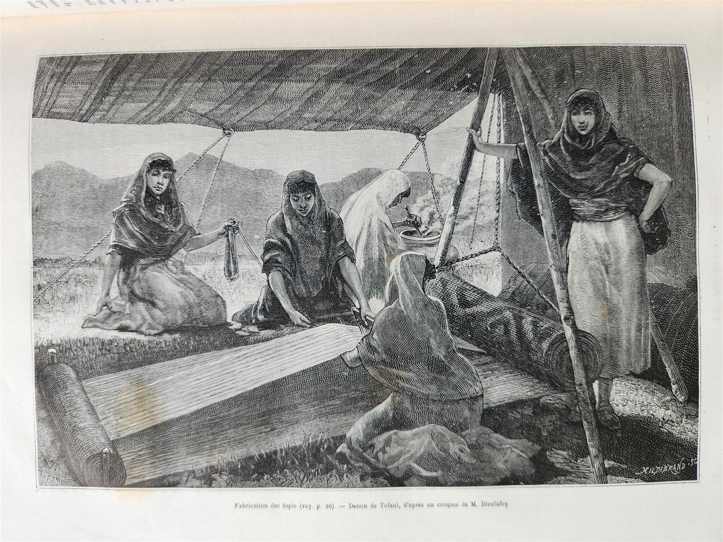 1885 HISTORY of VOYAGES ILLUSTRATED antique CHILE TUNISIA POLYNESIA INDIA