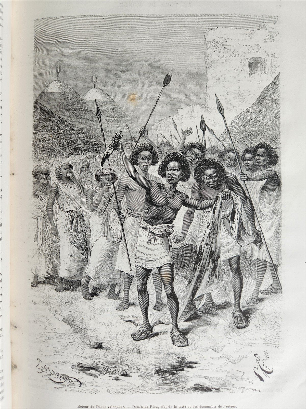 1885 HISTORY of VOYAGES ILLUSTRATED antique CHILE TUNISIA POLYNESIA INDIA