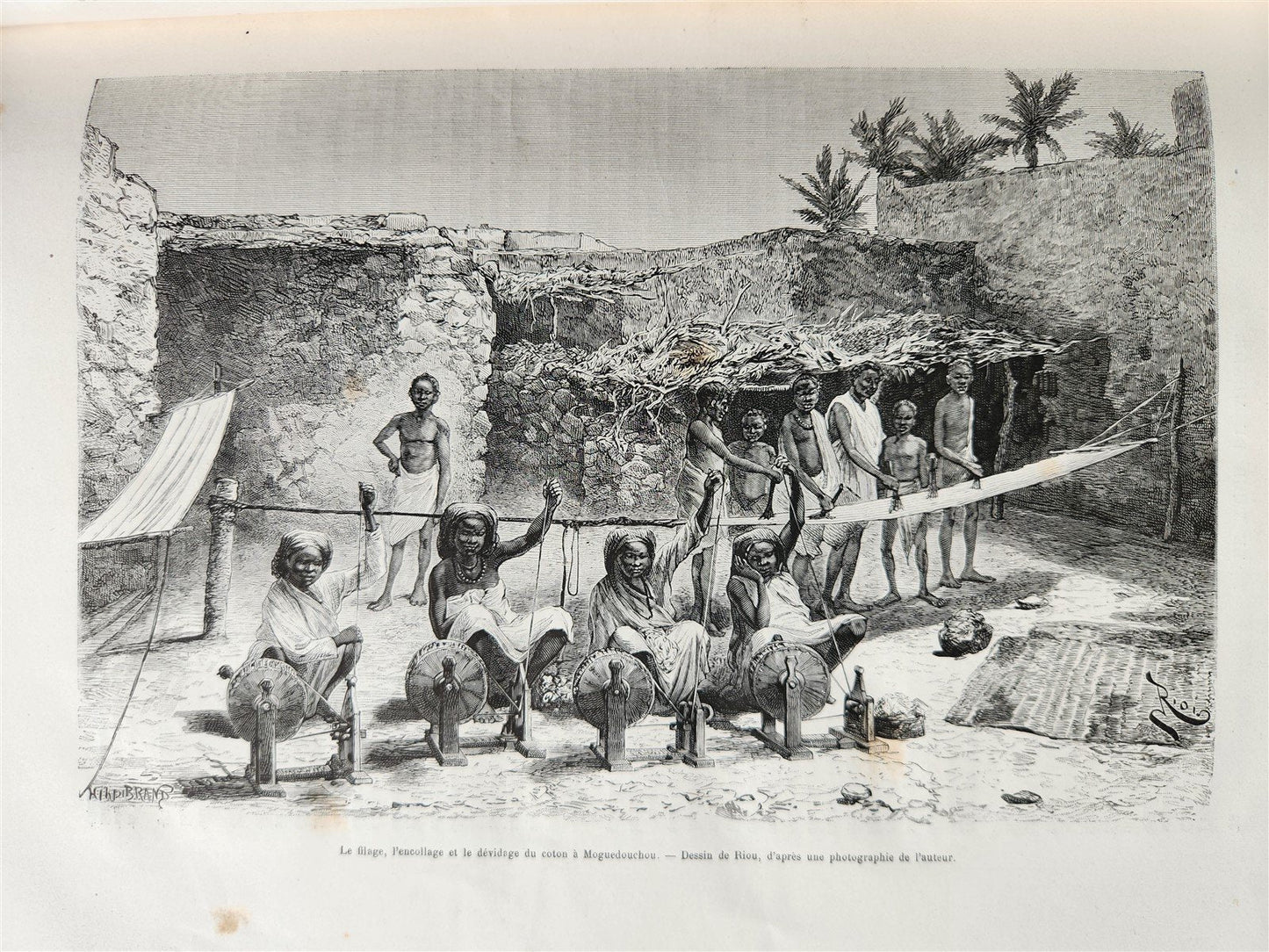 1885 HISTORY of VOYAGES ILLUSTRATED antique CHILE TUNISIA POLYNESIA INDIA