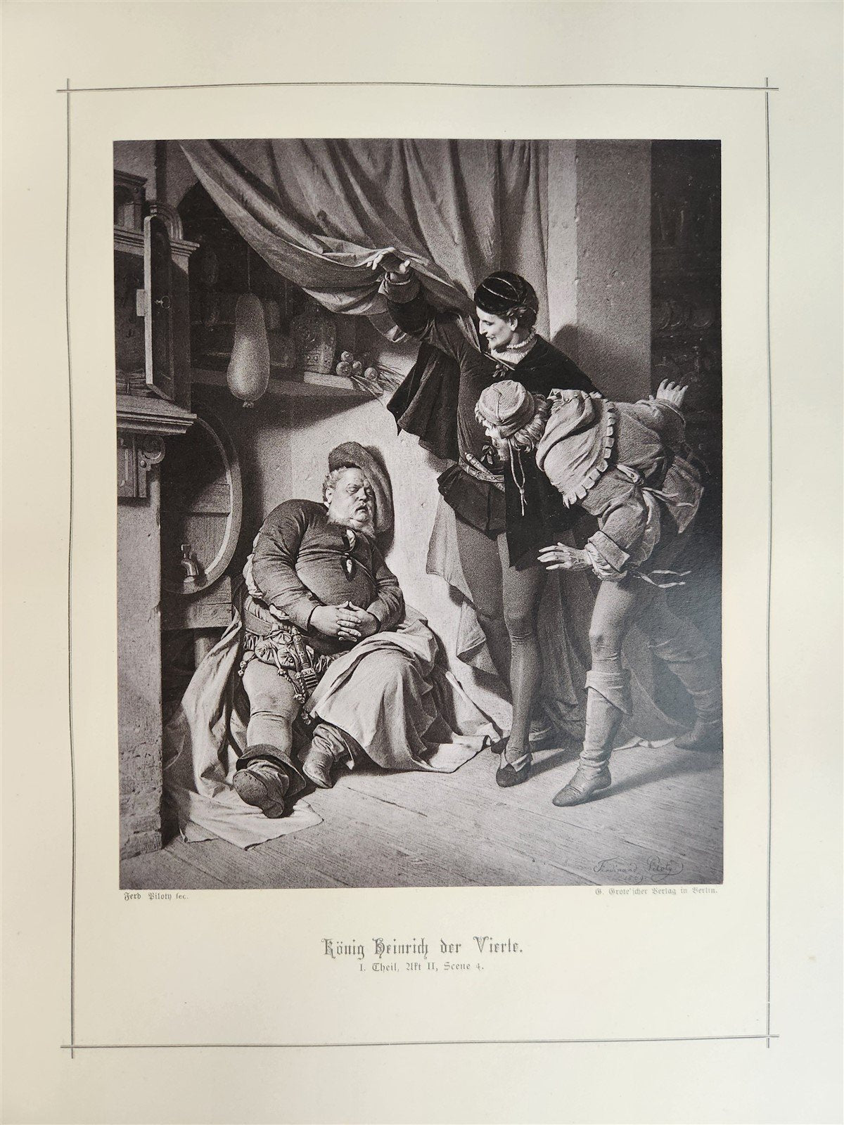 1886 SHAKESPEARE GALLERIE antique ILLUSTRATED FOLIO