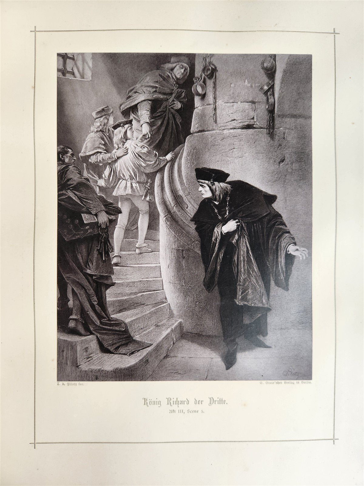 1886 SHAKESPEARE GALLERIE antique ILLUSTRATED FOLIO