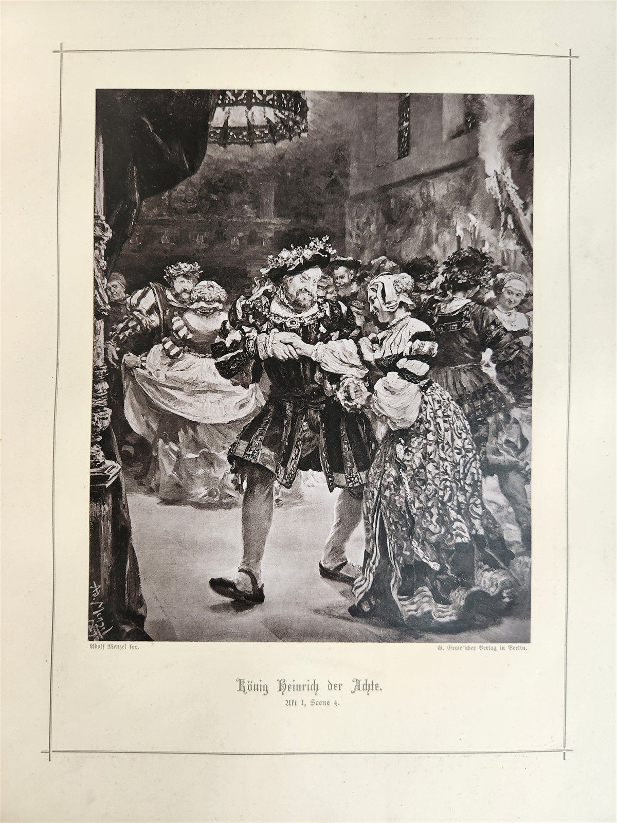 1886 SHAKESPEARE GALLERIE antique ILLUSTRATED FOLIO