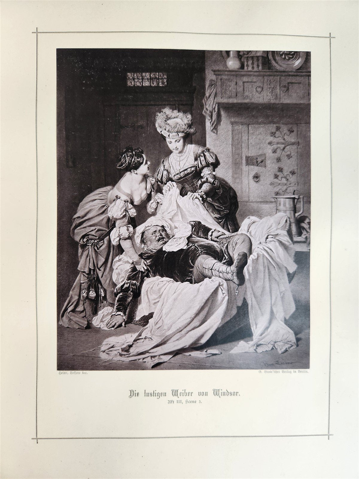 1886 SHAKESPEARE GALLERIE antique ILLUSTRATED FOLIO