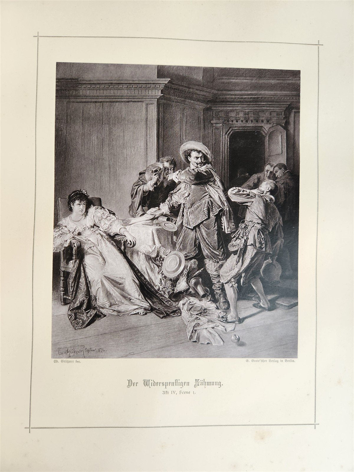 1886 SHAKESPEARE GALLERIE antique ILLUSTRATED FOLIO