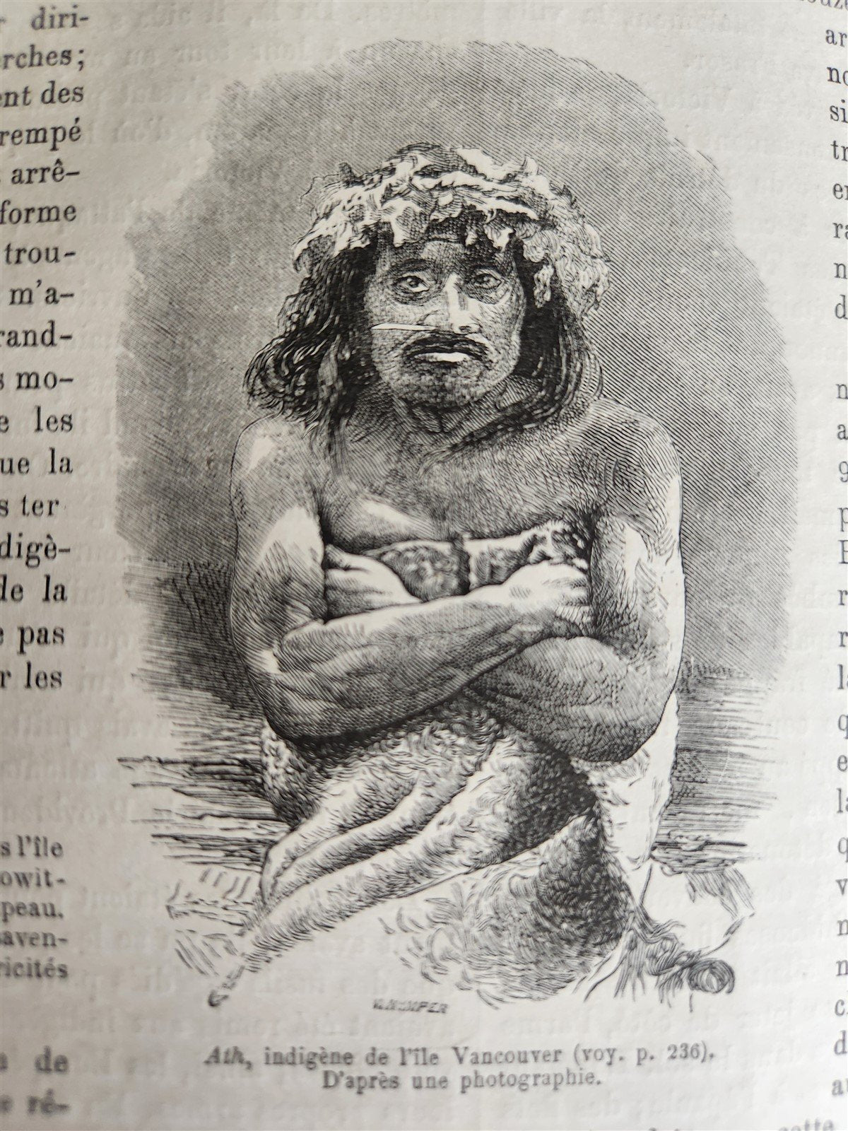 1869 HISTORY VOYAGES ILLUSTRATED antique NEW ZEALAND CEYLON SRI LANKA INDIA USA