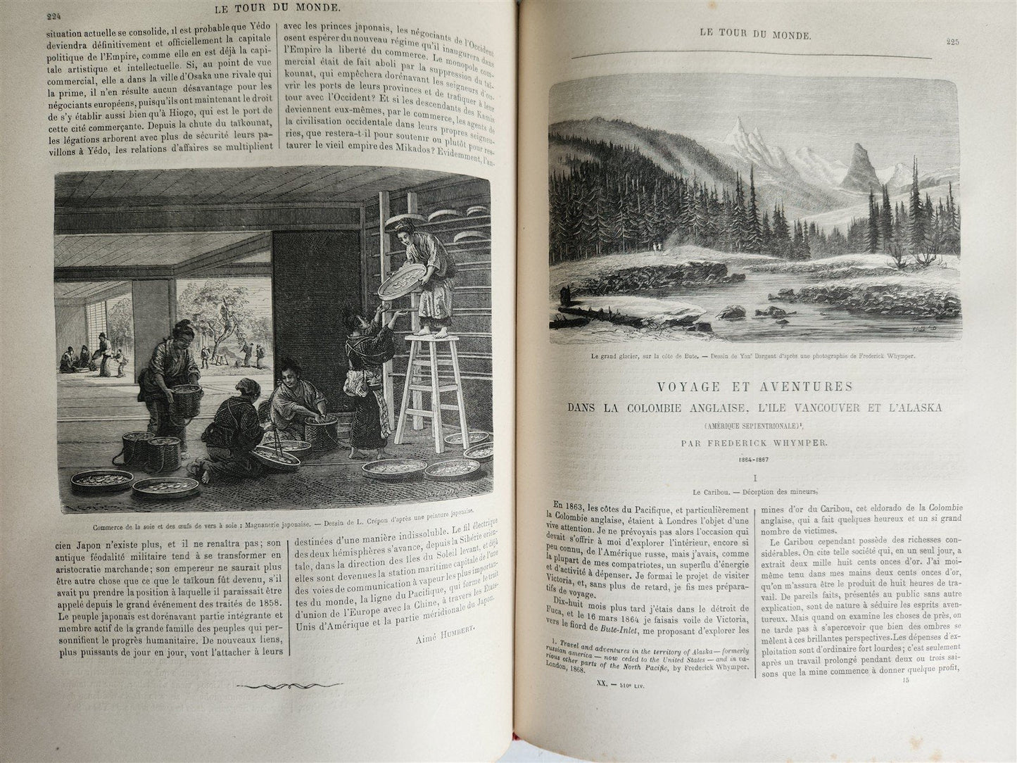 1869 HISTORY VOYAGES ILLUSTRATED antique NEW ZEALAND CEYLON SRI LANKA INDIA USA