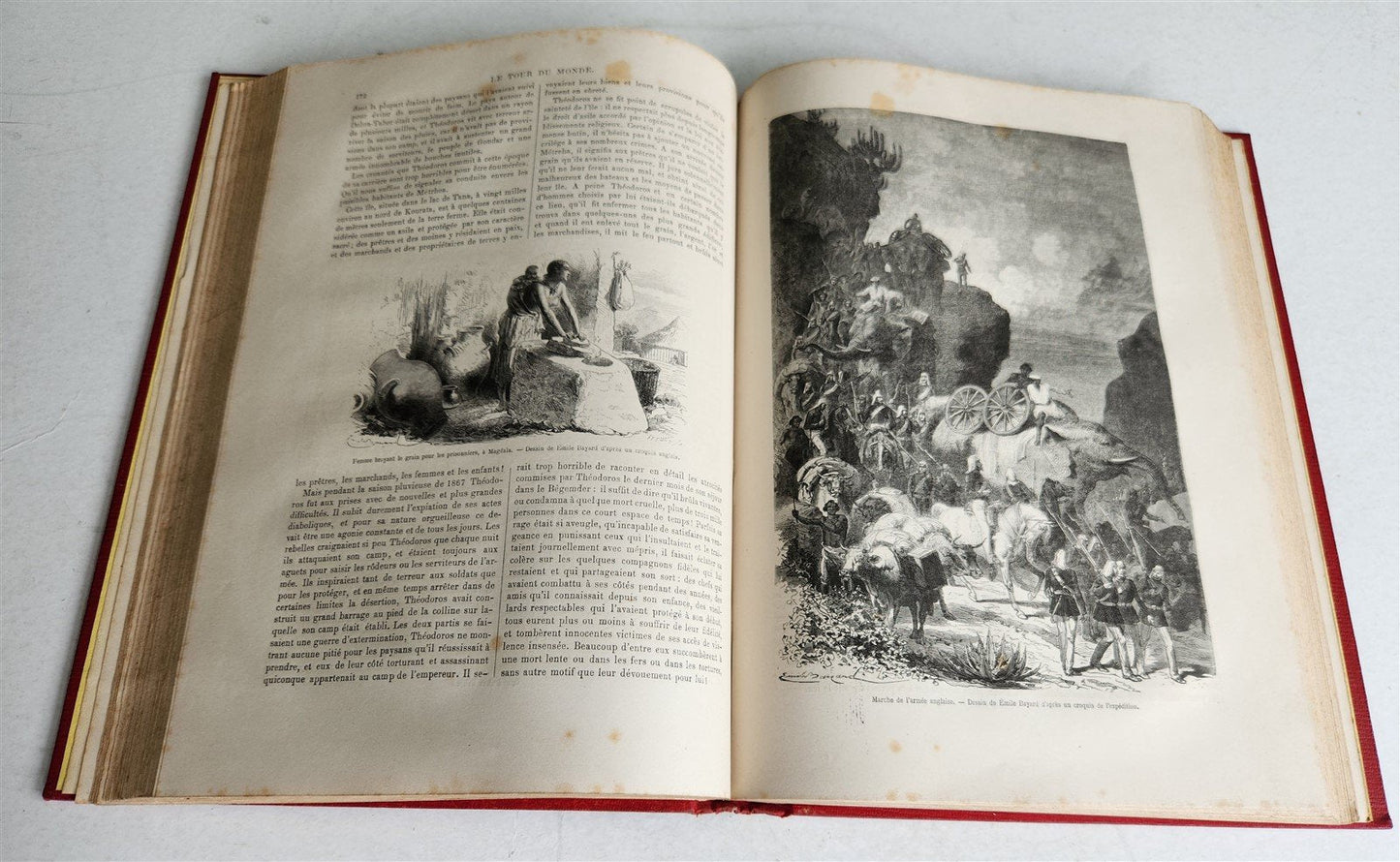 1869 HISTORY VOYAGES ILLUSTRATED antique NEW ZEALAND CEYLON SRI LANKA INDIA USA