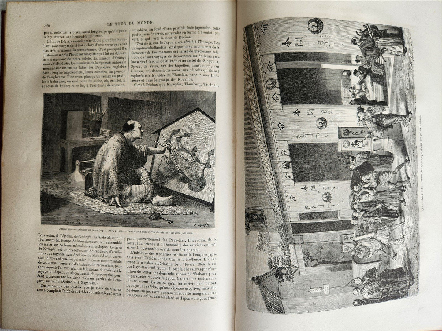 1867 HISTORY VOYAGES ILLUSTRATED antique JAPAN ALGERIA NEW CALEDONIA BABYLONIA