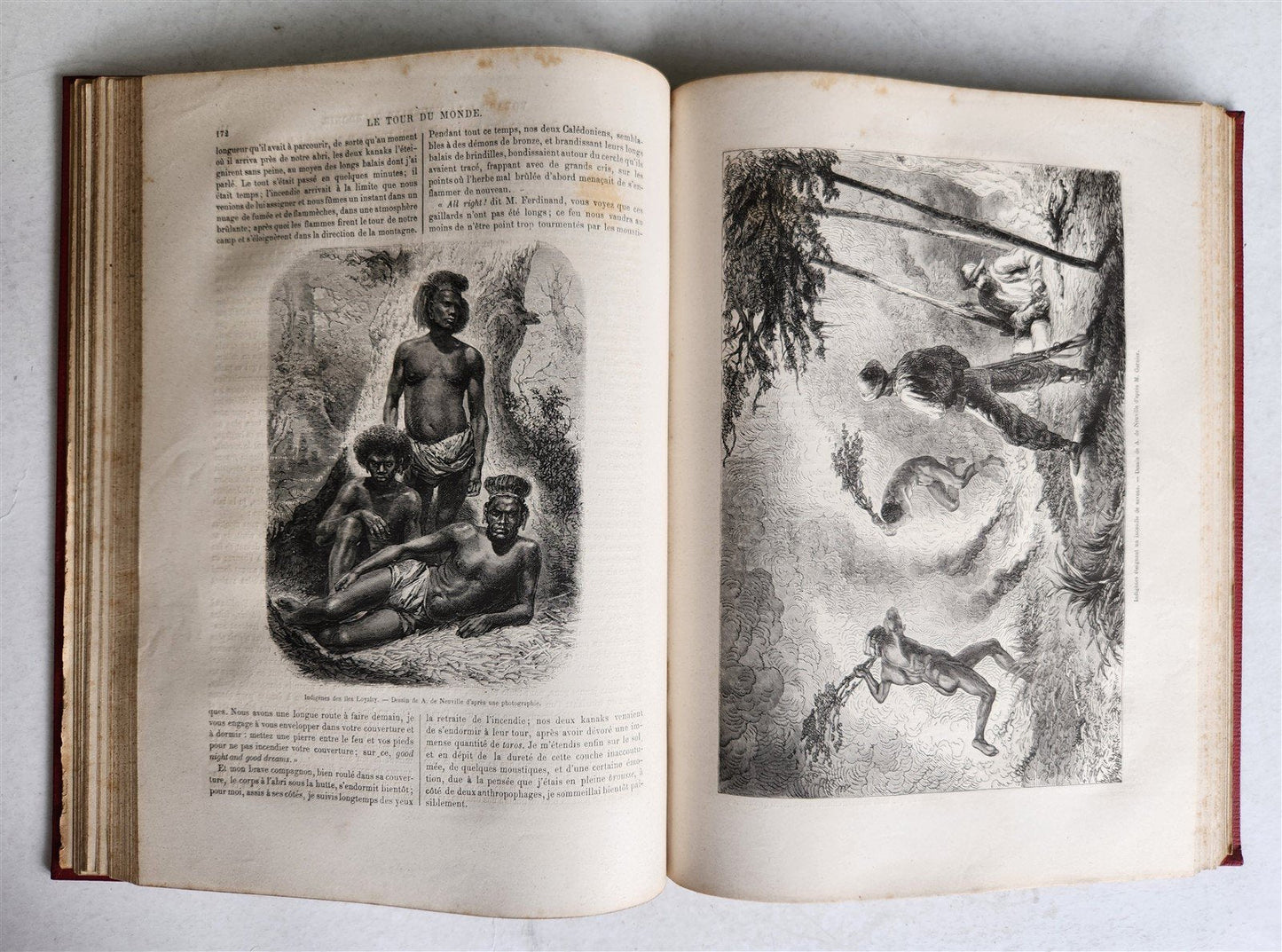 1867 HISTORY VOYAGES ILLUSTRATED antique JAPAN ALGERIA NEW CALEDONIA BABYLONIA