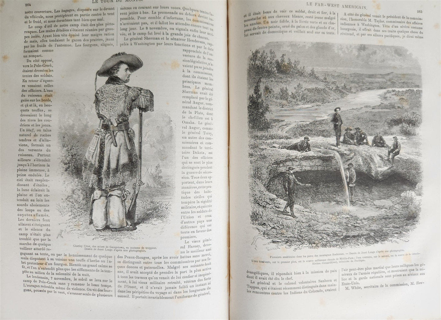1868 HISTORY of VOYAGES ILLUSTRATED antique USA WILD WEST CAUCASUS ARCTIC SUDAN
