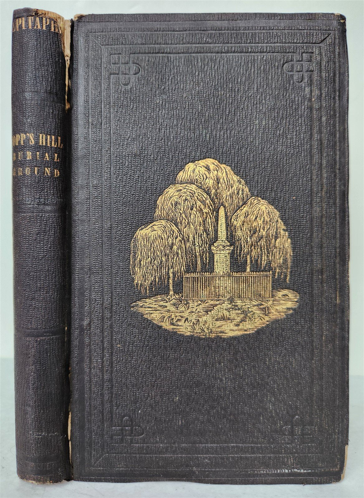 1851 EPITAPHS from COPP'S HILL BURIAL GROUND, BOSTON antique AMERICANA
