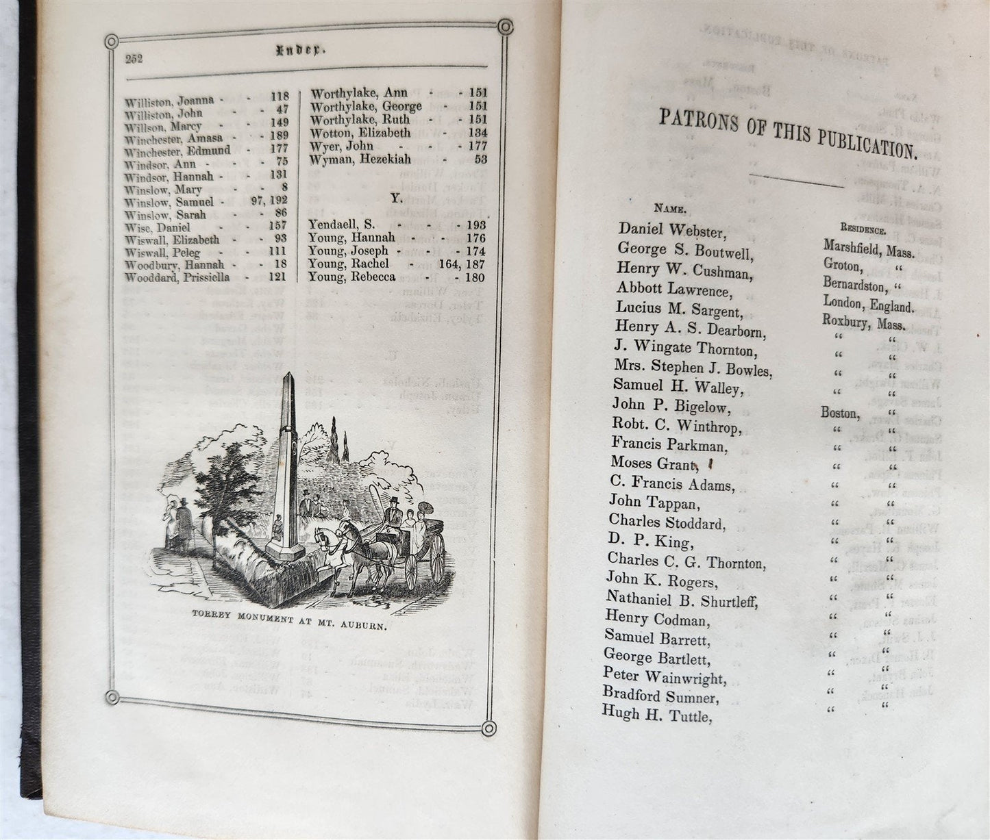 1851 EPITAPHS from COPP'S HILL BURIAL GROUND, BOSTON antique AMERICANA