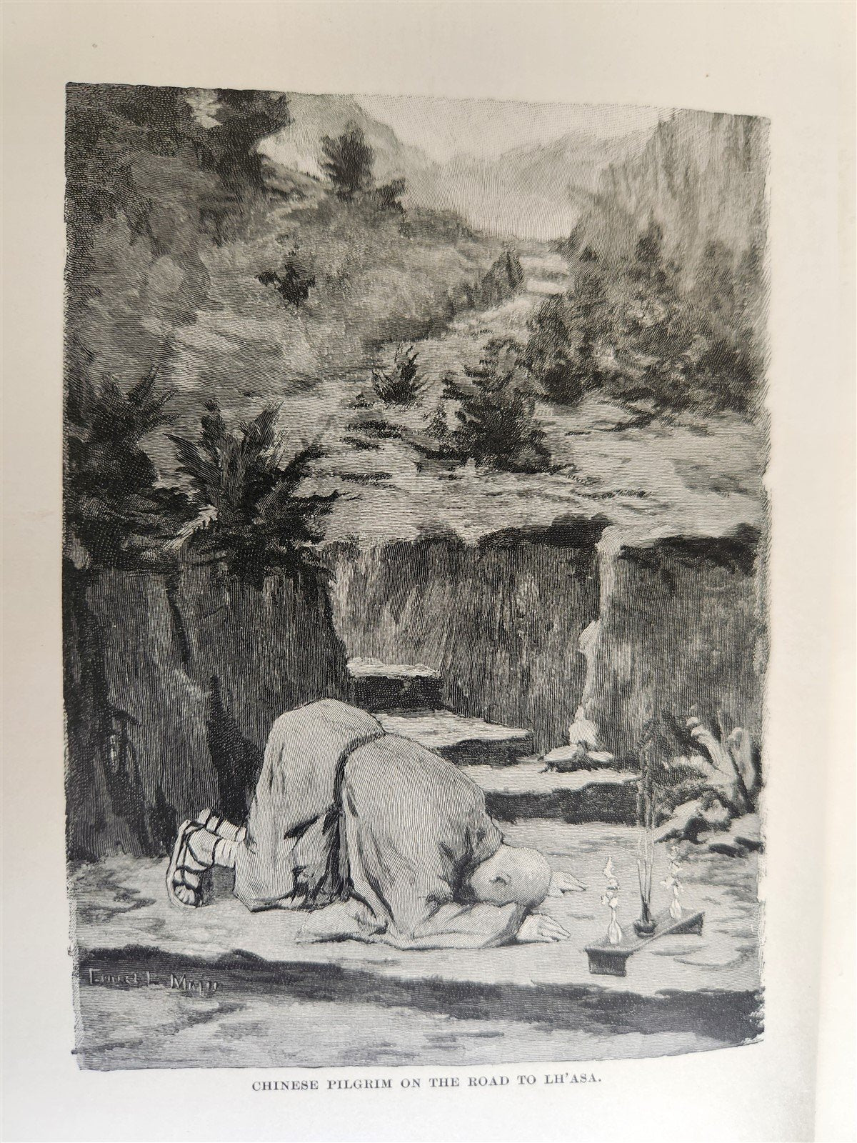 1891 LAND of LAMAS antique ILLUSTRATED Journey Through China Mongolia & Tibet