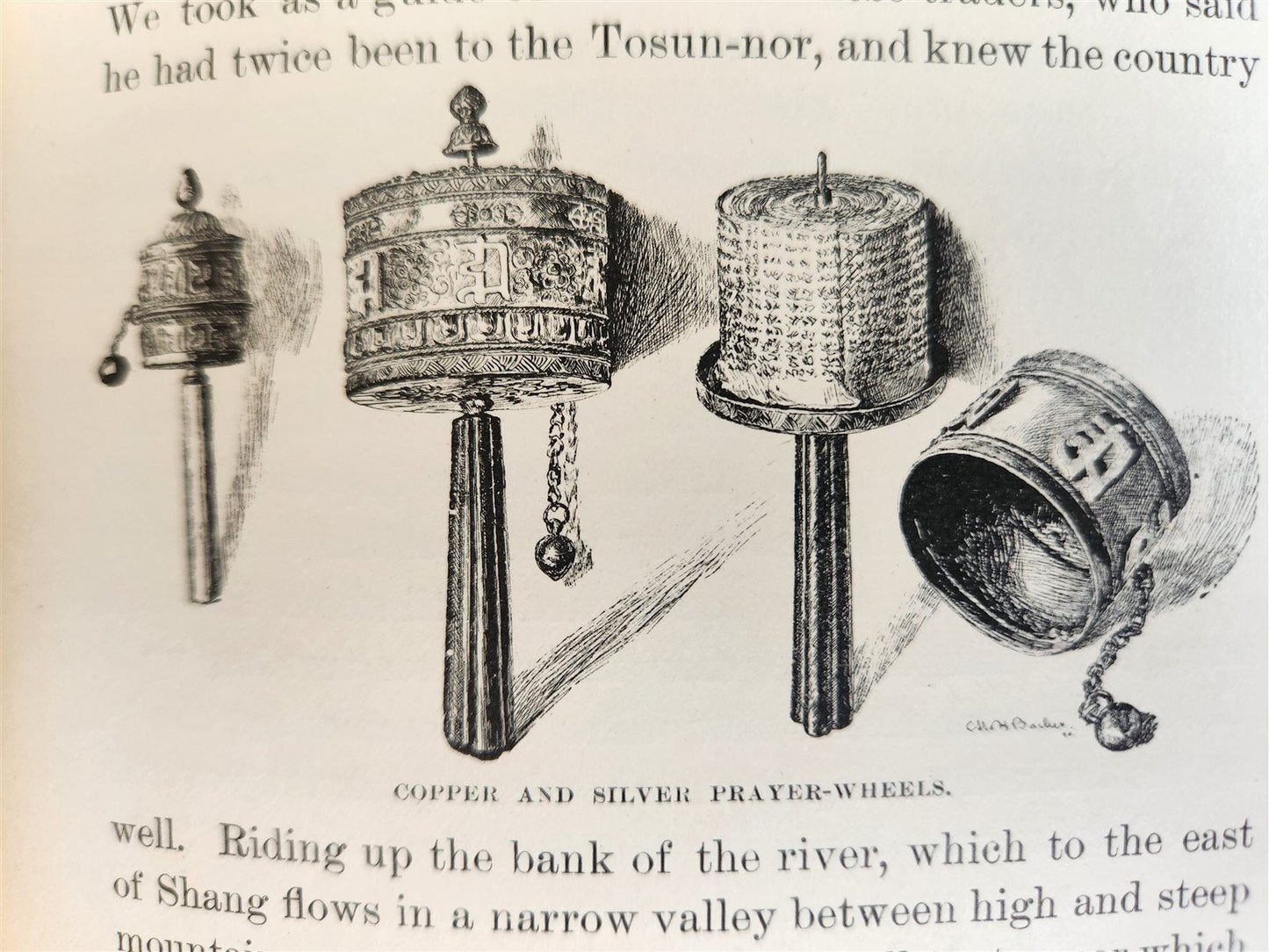 1891 LAND of LAMAS antique ILLUSTRATED Journey Through China Mongolia & Tibet