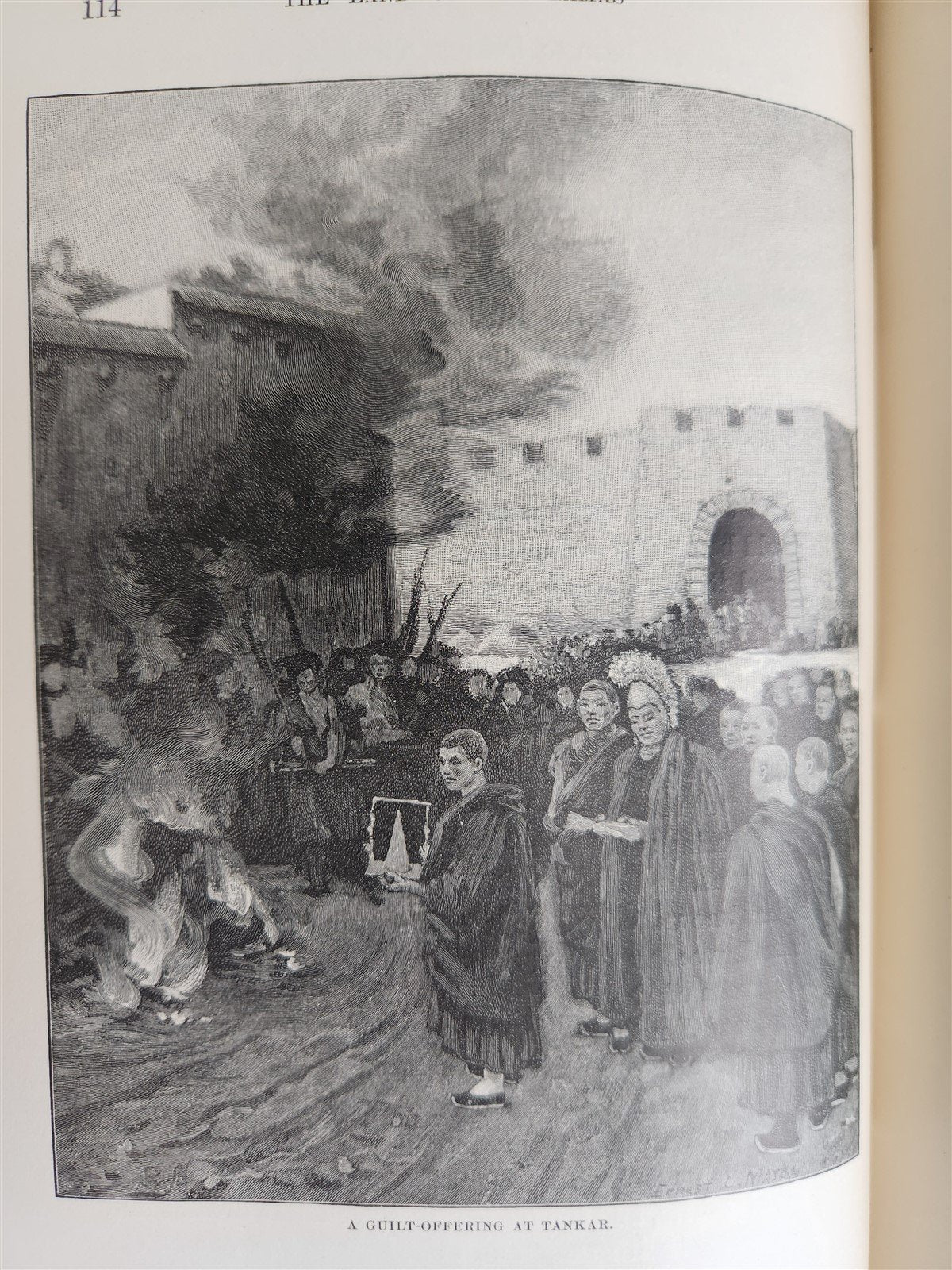 1891 LAND of LAMAS antique ILLUSTRATED Journey Through China Mongolia & Tibet