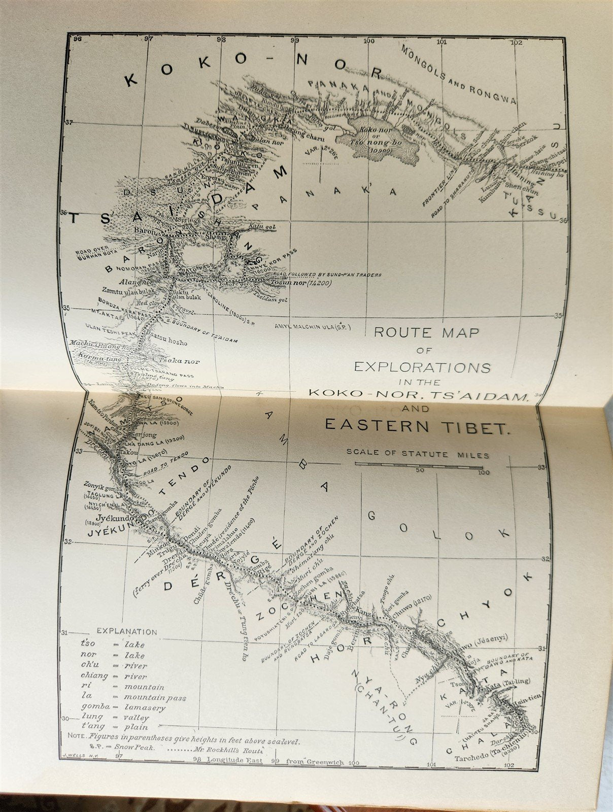 1891 LAND of LAMAS antique ILLUSTRATED Journey Through China Mongolia & Tibet