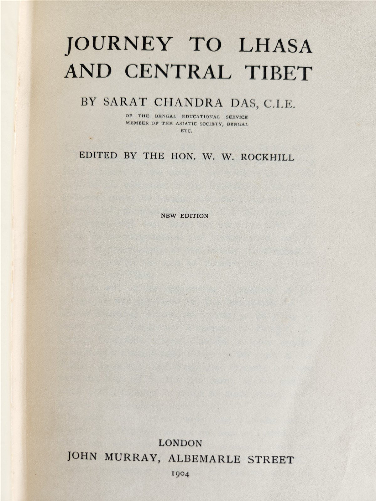 1904 JOURNEY to LHASA & CENTRAL TIBET antique ILLUSTRATED