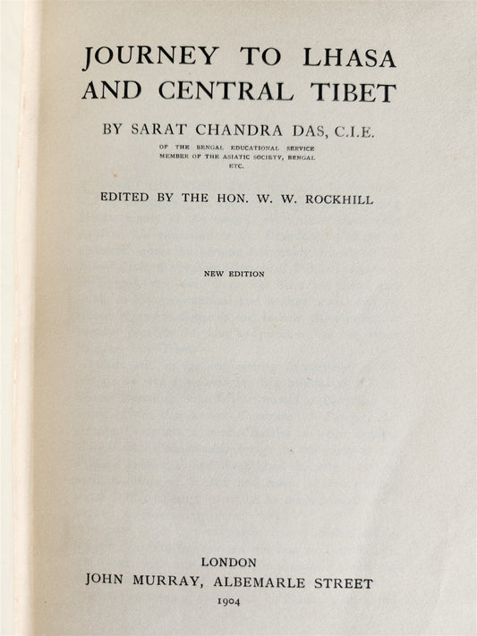 1904 JOURNEY to LHASA & CENTRAL TIBET antique ILLUSTRATED