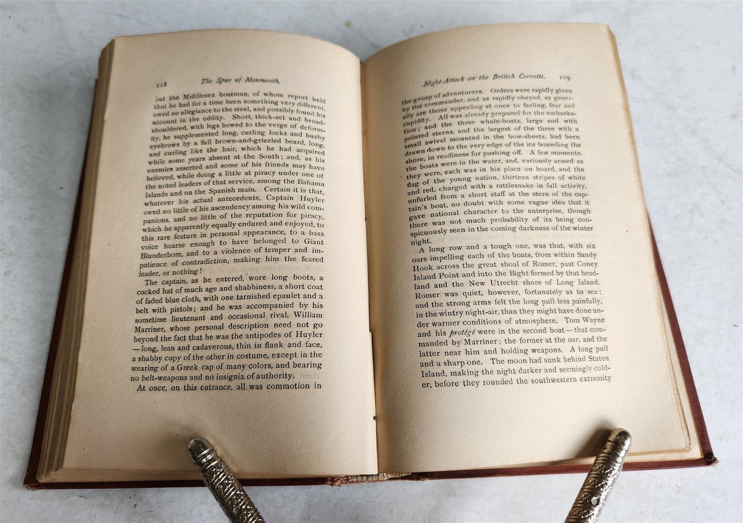 1876 THE SPUR of MONMOUTH or WASHINGTON IN ARMS antique AMERICANA