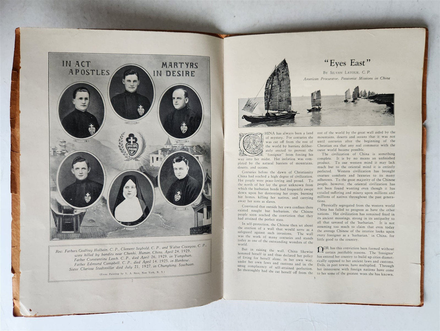 1925 EYES EAST INTERESTING FACTS ABOUT CHINA antique ILLUSTRATED printed in USA