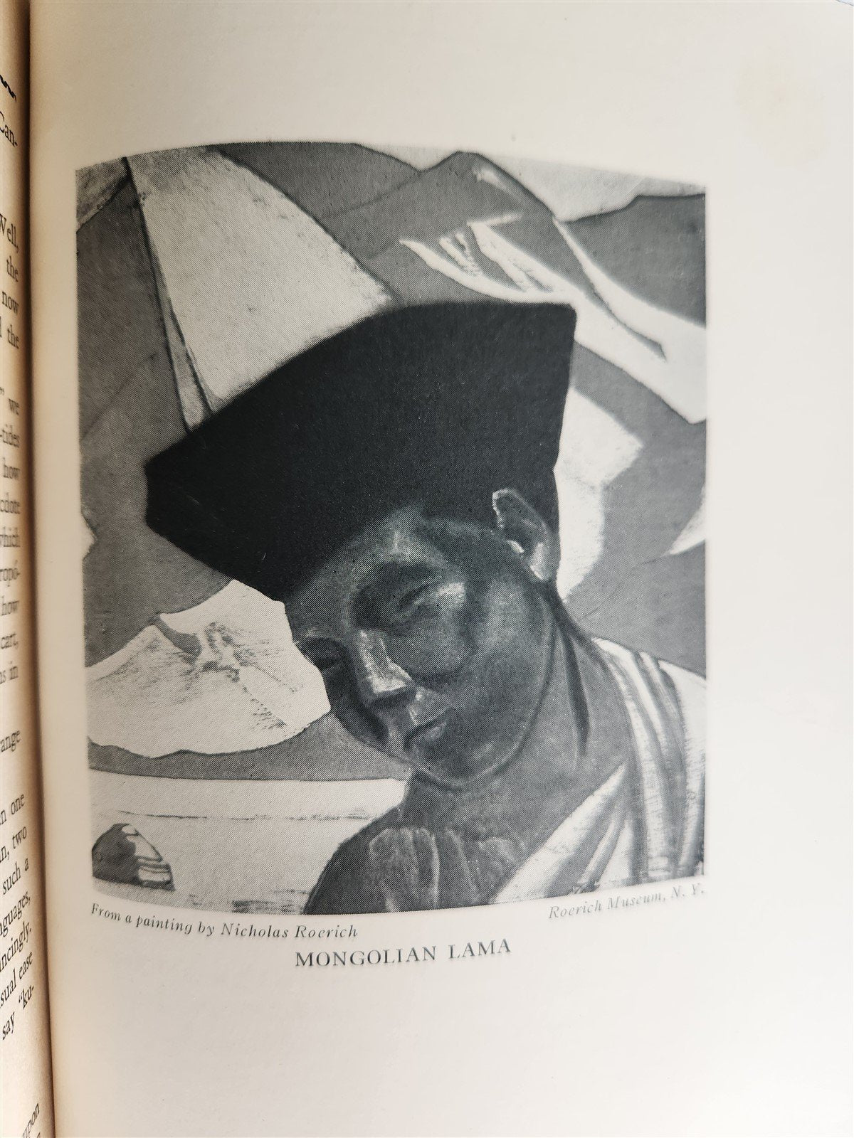 1929 ALTAI-HIMALAYA TRAVEL DIARY by RUSSIAN ARTIST NICHOLAS ROERICH antique