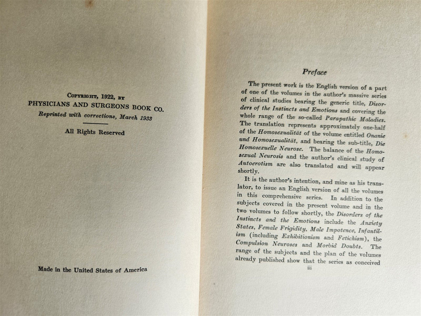 1934 BI-SEXUAL LOVE by Dr. William Stekel vintage