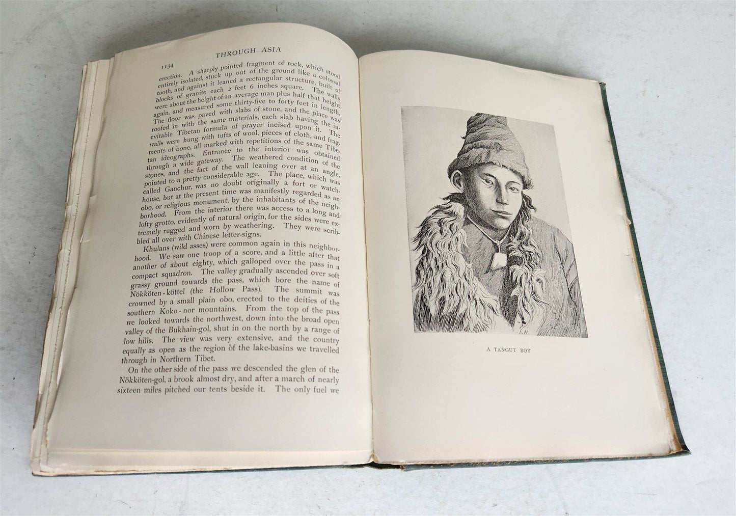 1898 THROUGH ASIA by SVEN HEDIN antique ILLUSTRATED w/ 300 PICTURES 2 volumes