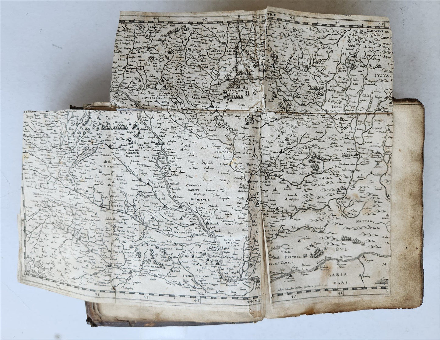 1615 CHRONOLOGIA by ORTELIUS antique AUSTRO-HUNGARIAN TRANSYLVANIA WARS w/ TURKS