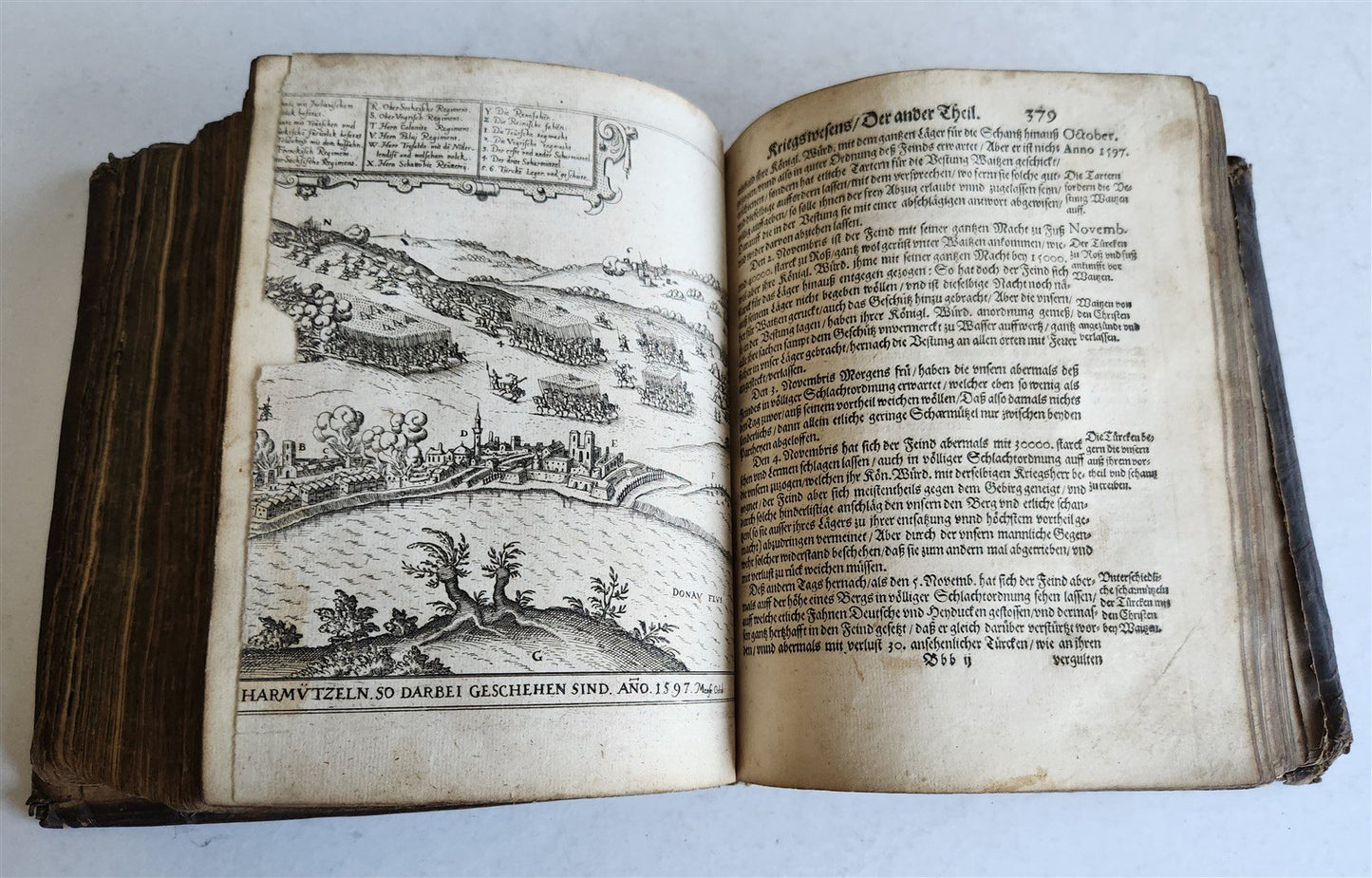 1615 CHRONOLOGIA by ORTELIUS antique AUSTRO-HUNGARIAN TRANSYLVANIA WARS w/ TURKS