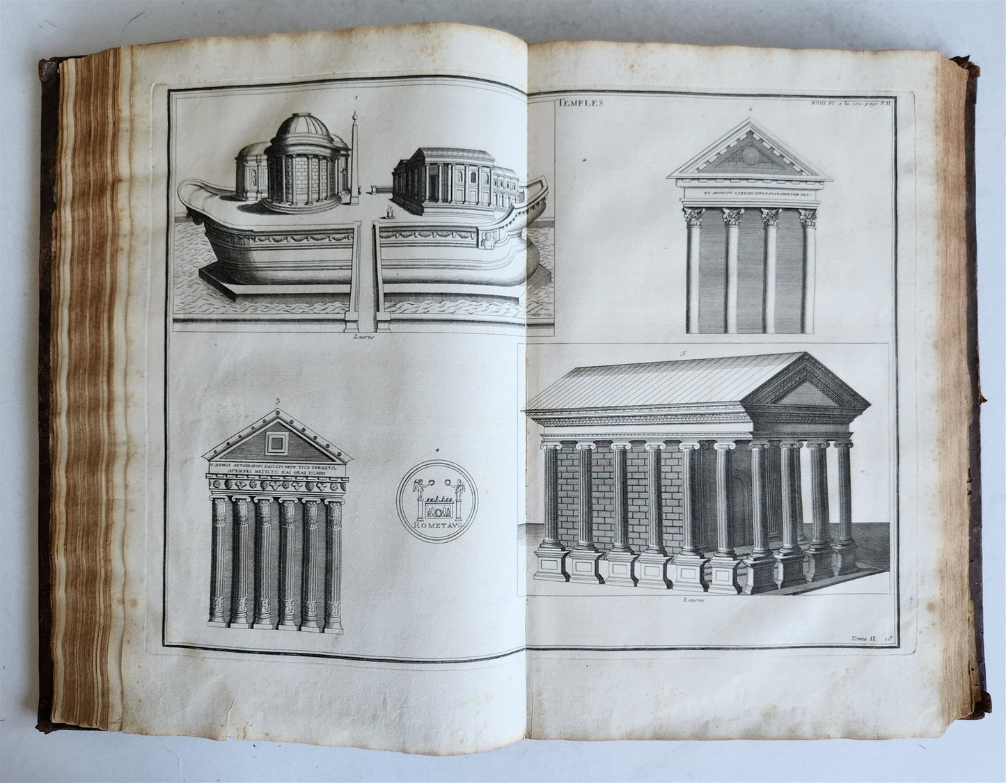 1719 CULTS of ROMANS & GREEKS antique FOLIO RICHLY ILLUSTRATED w/ 104 PLATES