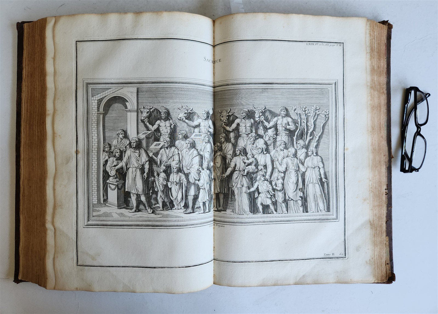 1719 CULTS of ROMANS & GREEKS antique FOLIO RICHLY ILLUSTRATED w/ 104 PLATES
