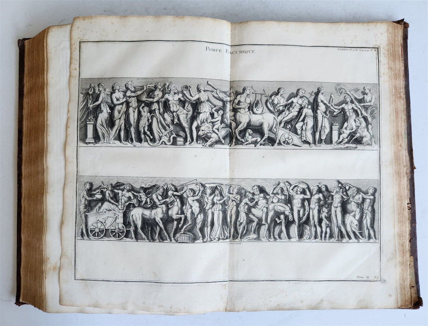1719 CULTS of ROMANS & GREEKS antique FOLIO RICHLY ILLUSTRATED w/ 104 PLATES