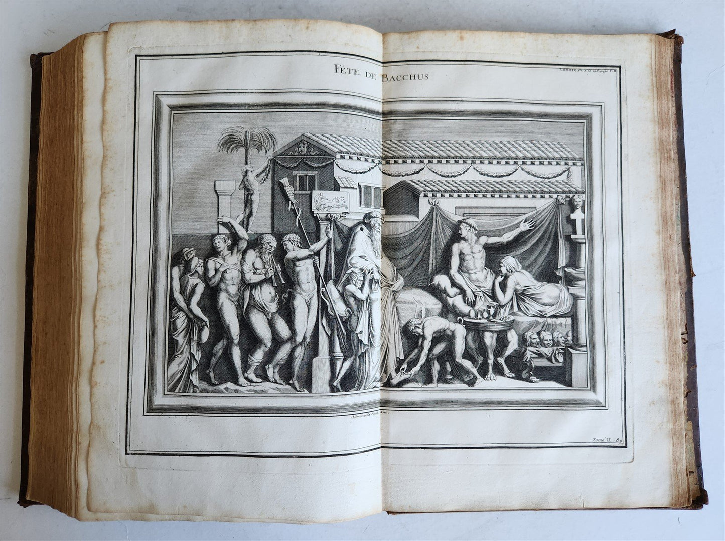 1719 CULTS of ROMANS & GREEKS antique FOLIO RICHLY ILLUSTRATED w/ 104 PLATES