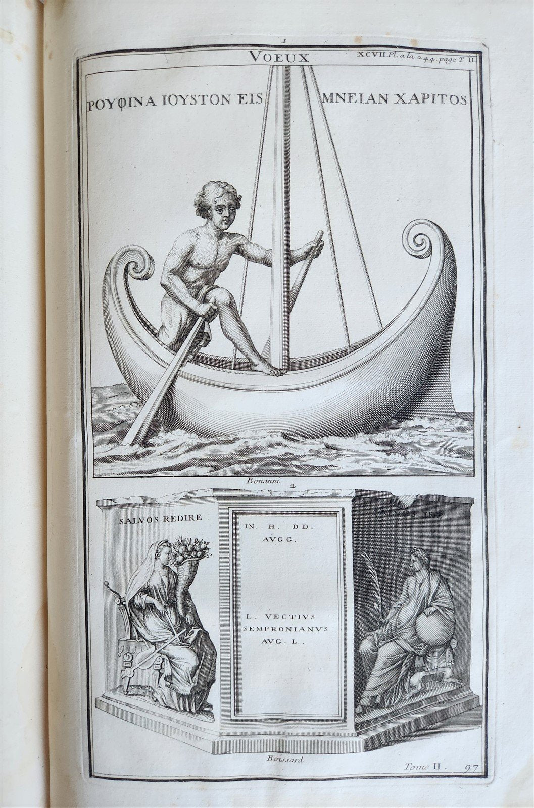 1719 CULTS of ROMANS & GREEKS antique FOLIO RICHLY ILLUSTRATED w/ 104 PLATES