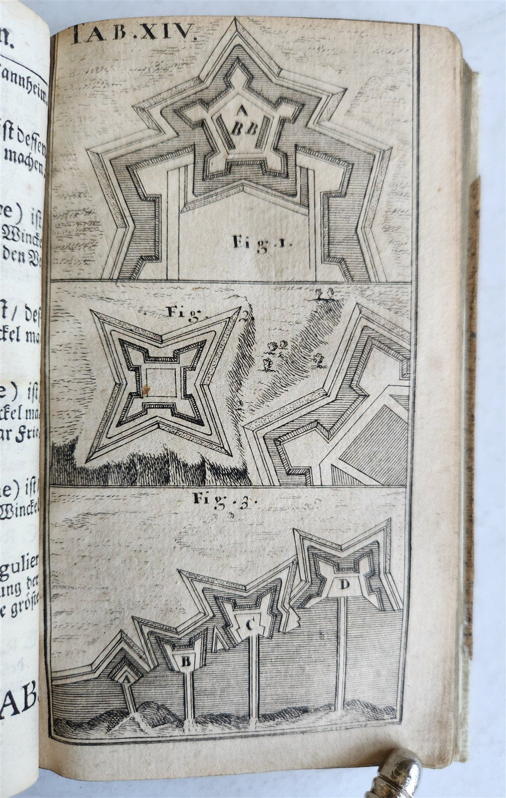 1715 MILITARY FORTIFICATIONS antique ILLUSTRATED w/ 21 PLATES in GERMAN
