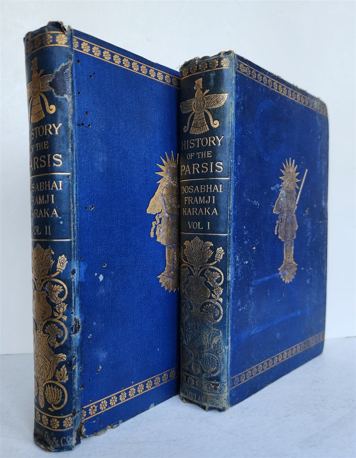 1884 ZOROASTRIANISM - HISTORY of PARSIS 2 VOLUMES antique ILLUSTRATED in ENGLISH