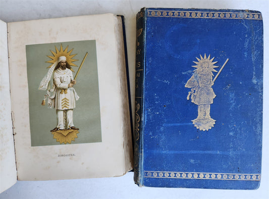 1884 ZOROASTRIANISM - HISTORY of PARSIS 2 VOLUMES antique ILLUSTRATED in ENGLISH