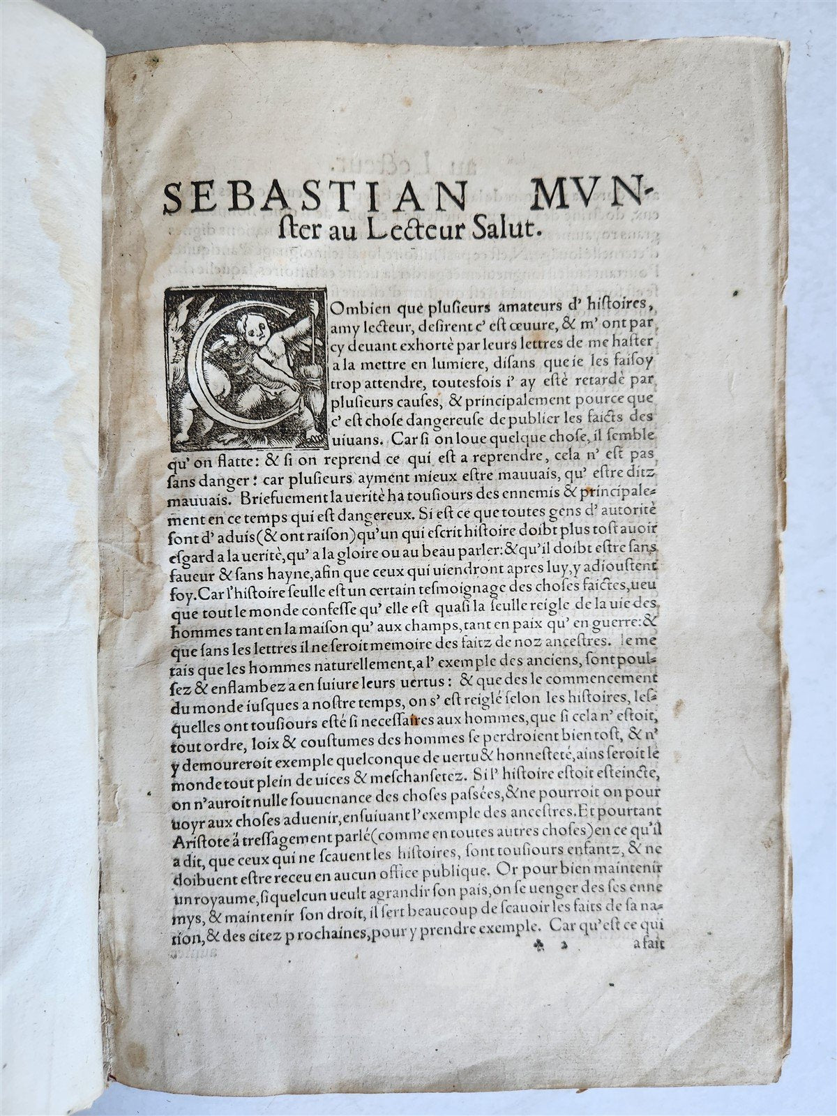 1568 COSMOGRAPHY by Sebastian Munster antique RARE ILLUSTRATED w/ MAPS VELLUM