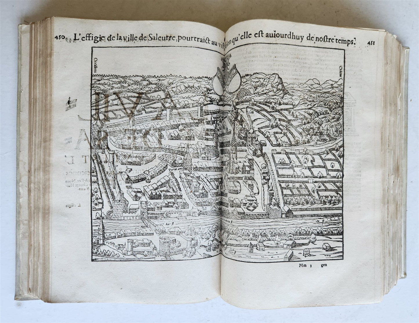 1568 COSMOGRAPHY by Sebastian Munster antique RARE ILLUSTRATED w/ MAPS VELLUM