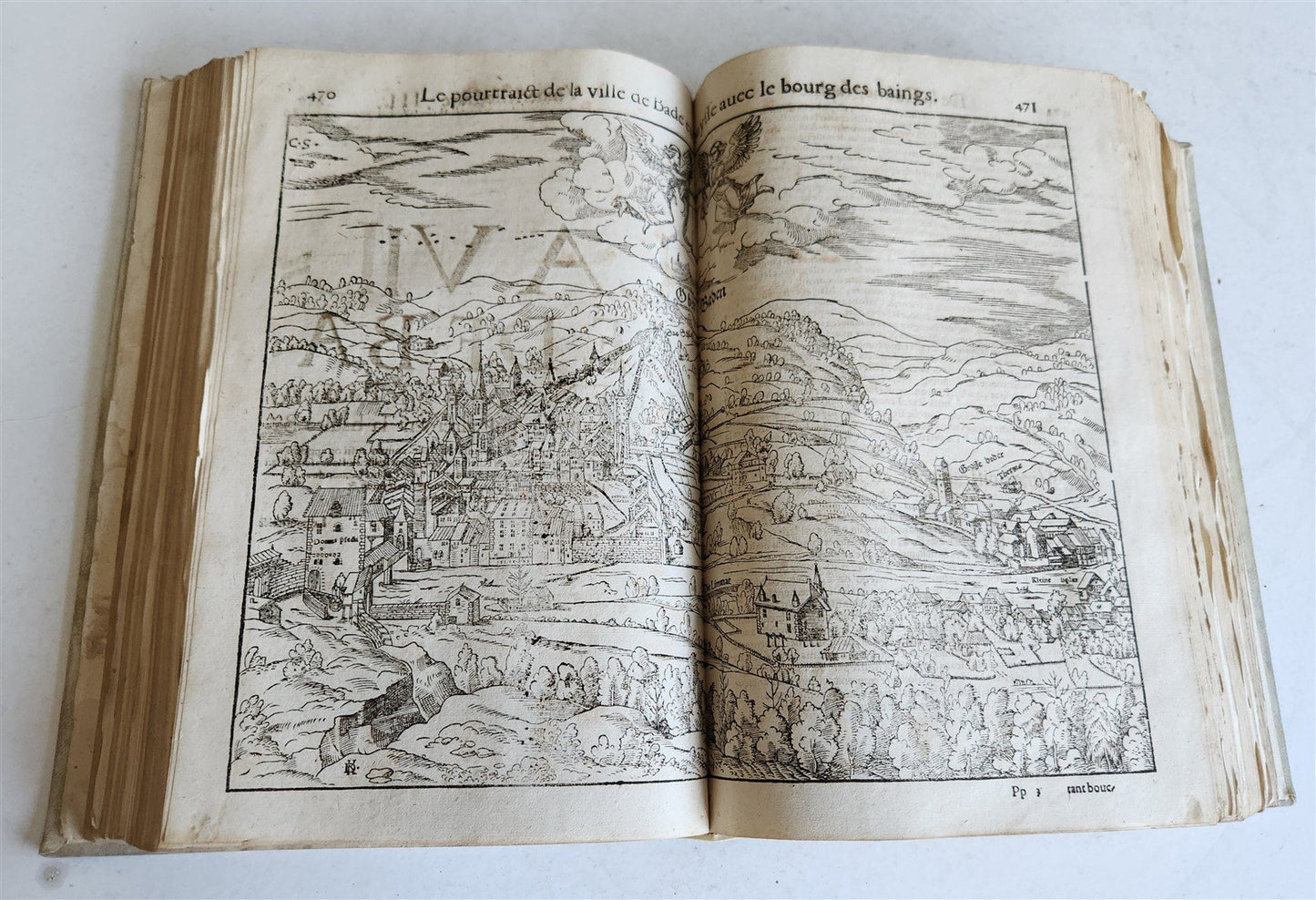 1568 COSMOGRAPHY by Sebastian Munster antique RARE ILLUSTRATED w/ MAPS VELLUM