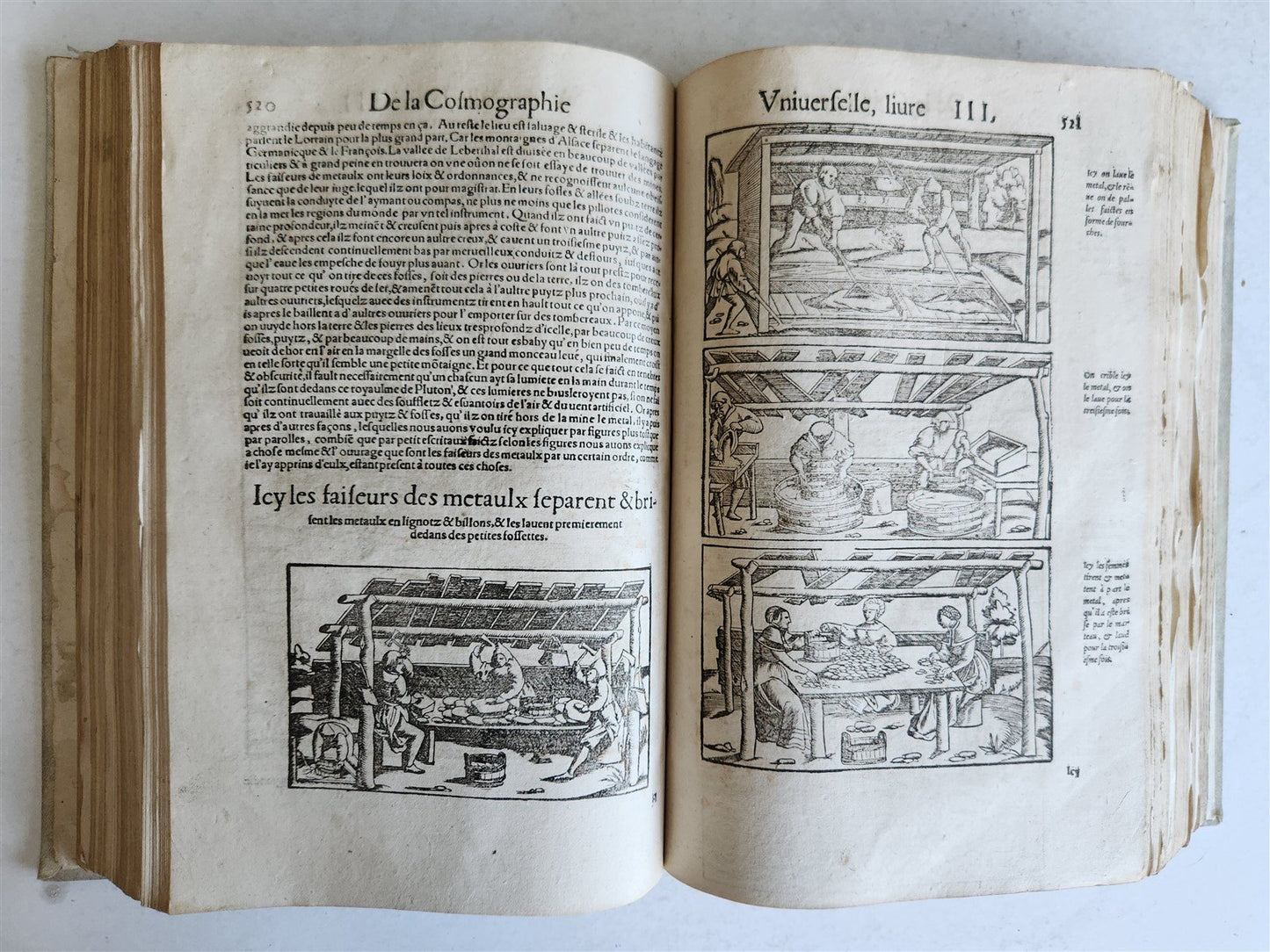 1568 COSMOGRAPHY by Sebastian Munster antique RARE ILLUSTRATED w/ MAPS VELLUM