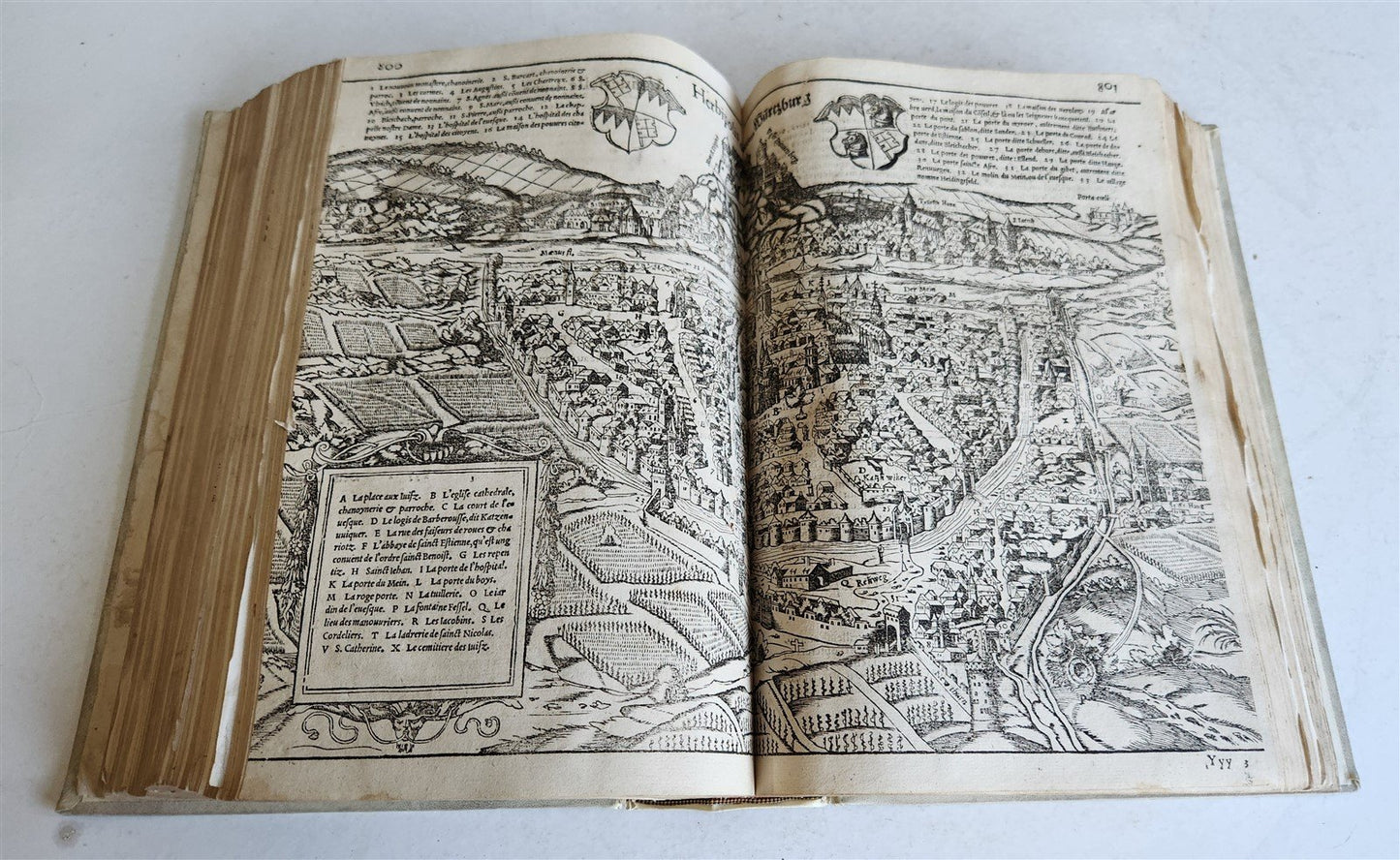 1568 COSMOGRAPHY by Sebastian Munster antique RARE ILLUSTRATED w/ MAPS VELLUM