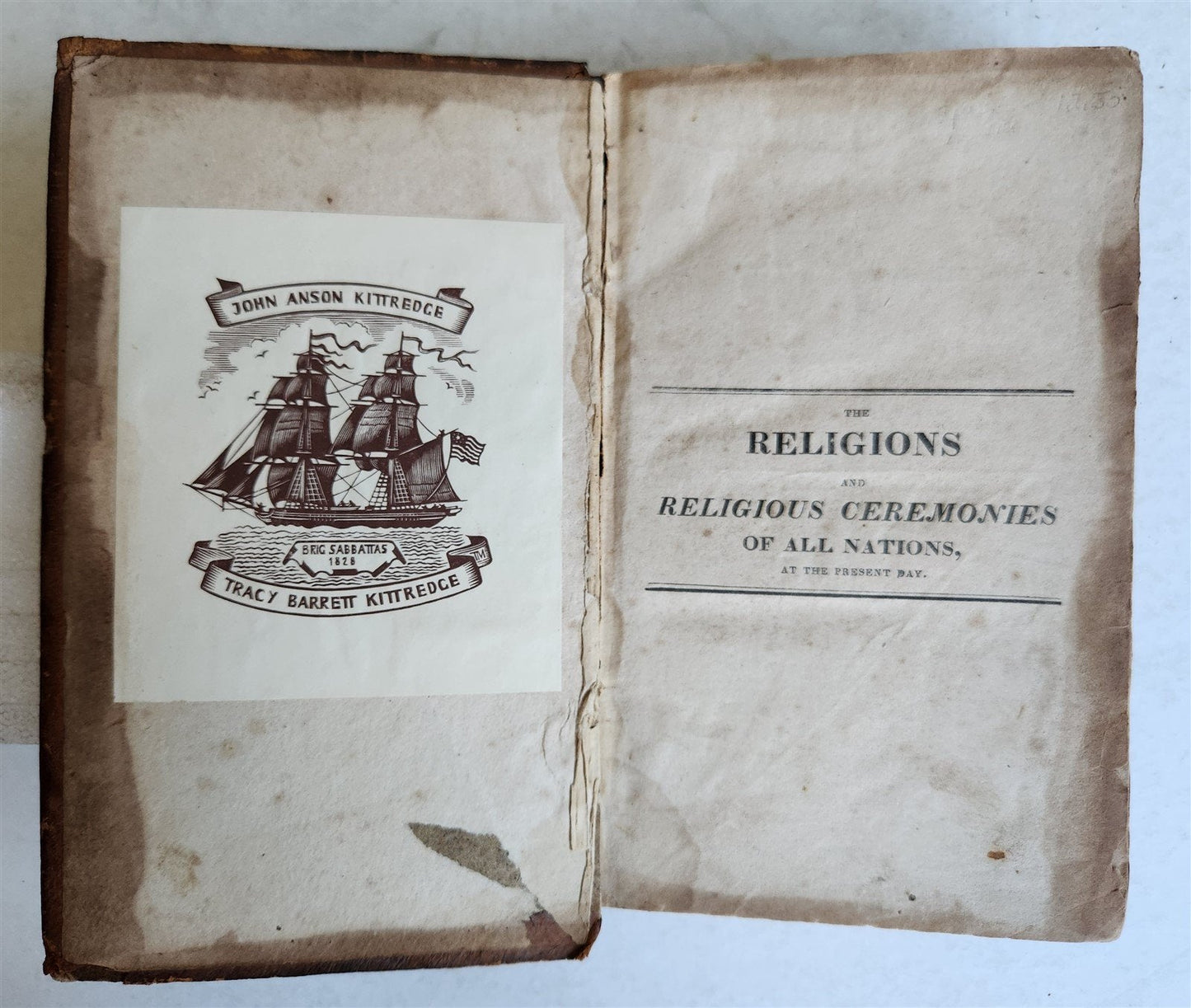 1823 RELIGIONS & RELIGIOUS CEREMONIES of ALL NATIONS antique ILLUSTRATED