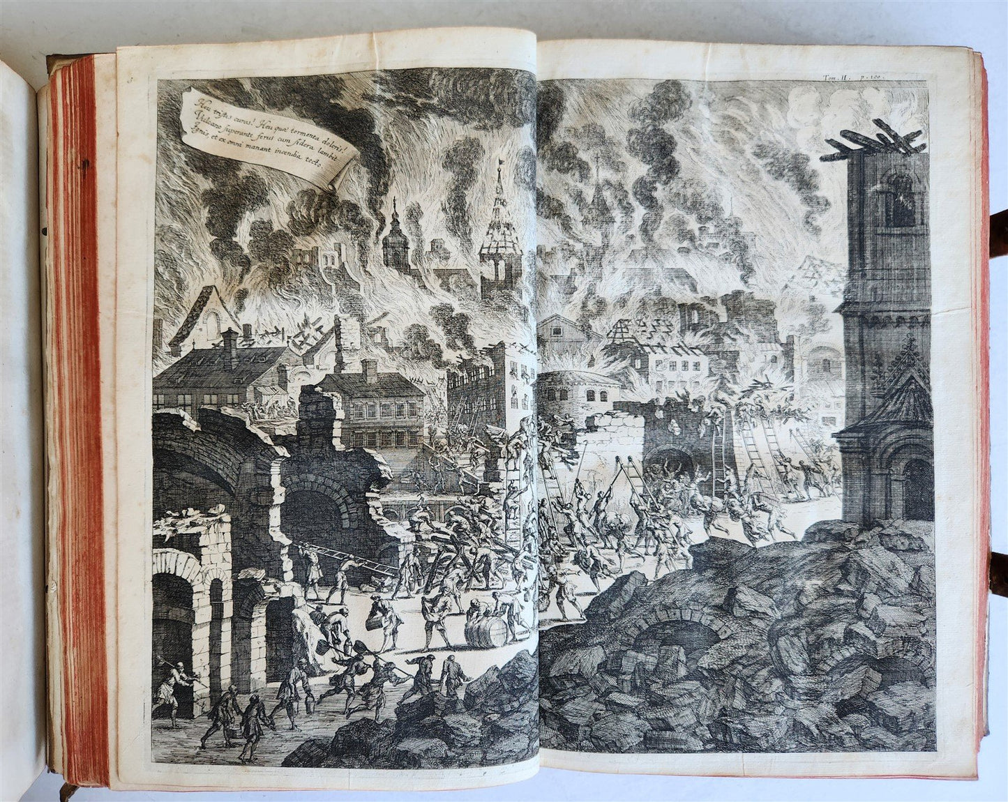 1696 ILLUSTRATED Specula physico-mathematico-historica antique 2 FOLIO VOLUMES