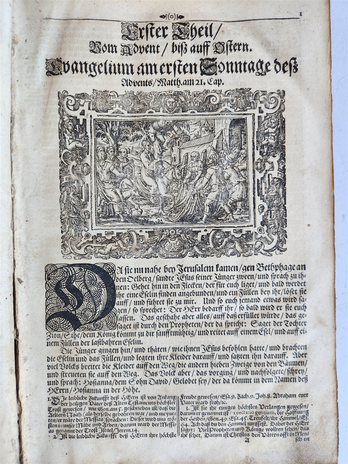 1701 BIBLE COMMENTARIES by J. Spangenberg antique ILLUSTRATED FOLIO in GERMAN