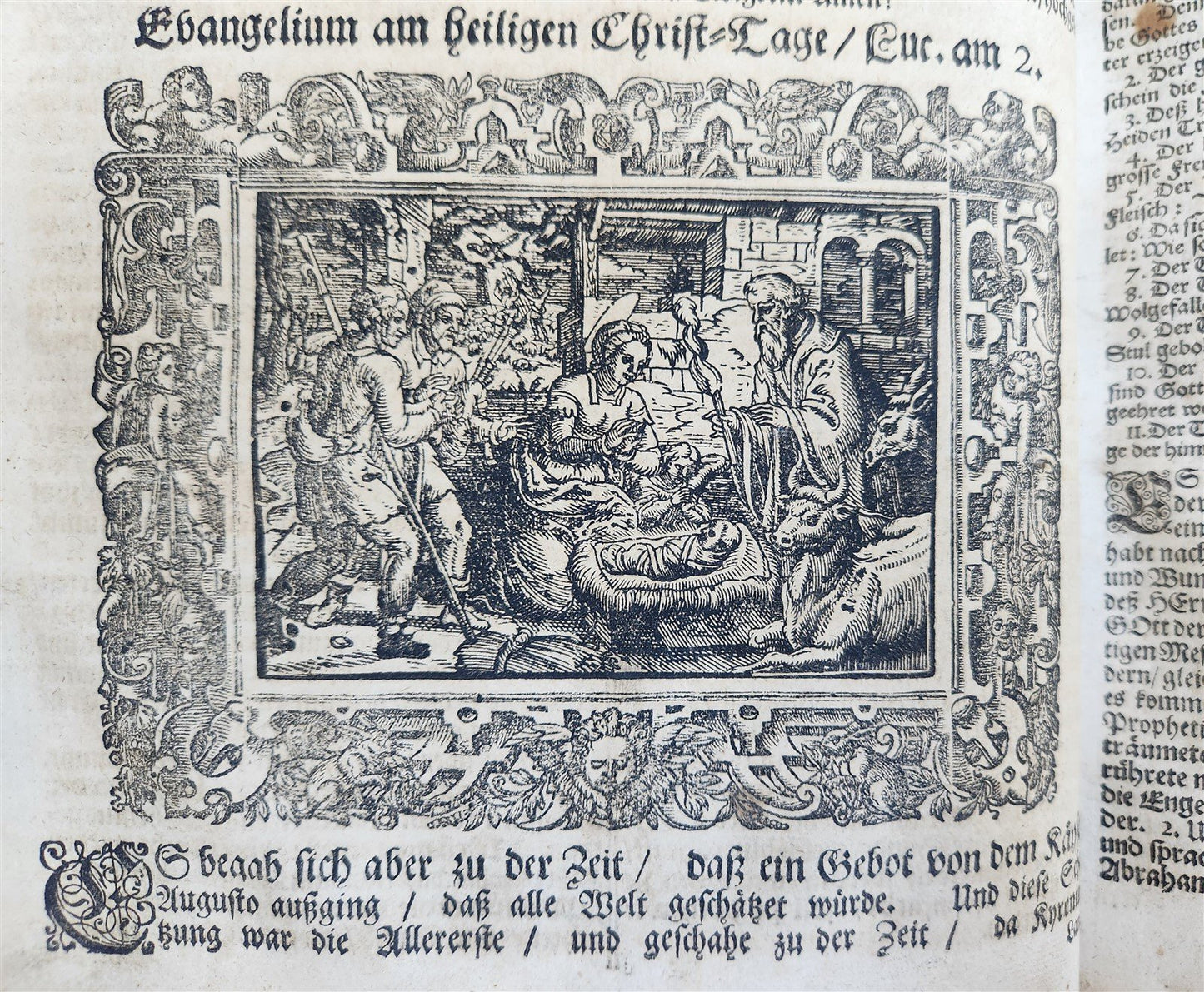 1701 BIBLE COMMENTARIES by J. Spangenberg antique ILLUSTRATED FOLIO in GERMAN