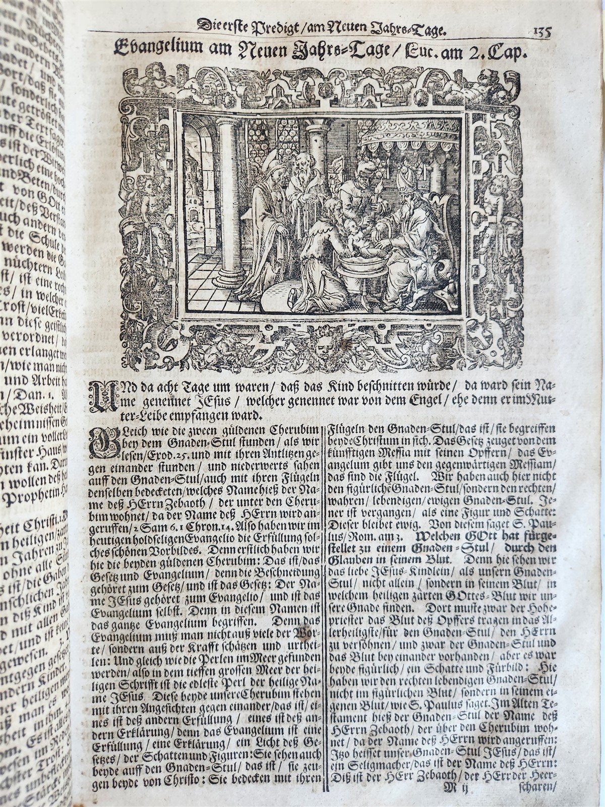 1701 BIBLE COMMENTARIES by J. Spangenberg antique ILLUSTRATED FOLIO in GERMAN