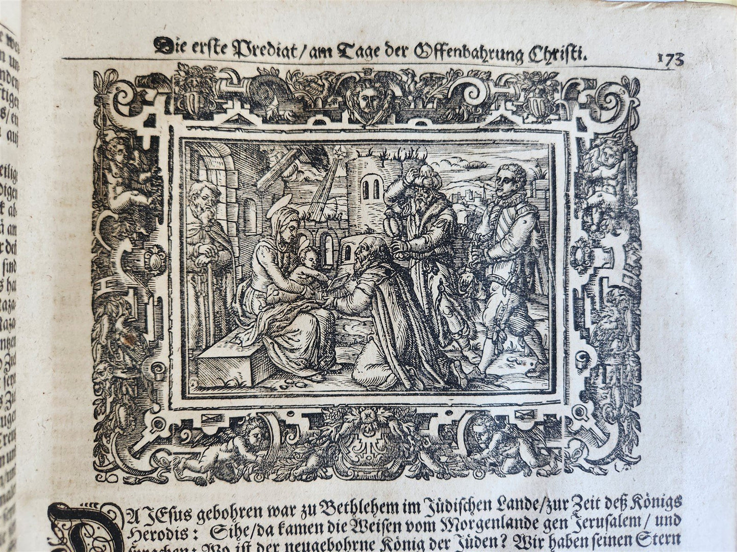 1701 BIBLE COMMENTARIES by J. Spangenberg antique ILLUSTRATED FOLIO in GERMAN